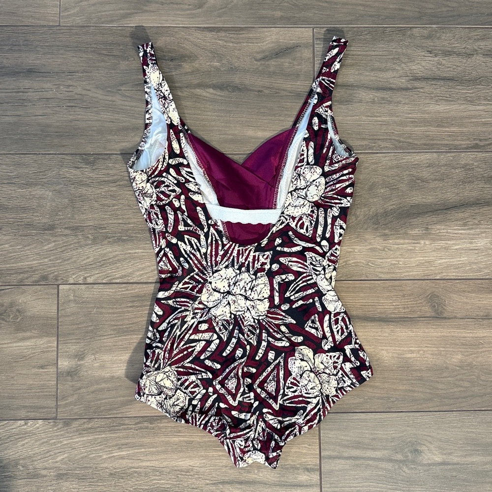 Vintage 1970s Women's One Piece Swimsuit‎ Boho Batik DEWEESE California Size 10 - Picture 3 of 16